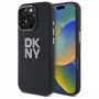 DKNY DKHCP16LSMCBSK liquid silicone metal logo hard case voor Apple iPhone 16 Pro 6,3 inch zwart