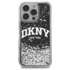 DKNY DKHCP16XLBNAEK iPhone 16 Pro Max 6,9 inch hard case liquid glitter arch logo zwart