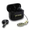 Guess Glossy Effect Printed Classic Logo & Charm TWS Bluetooth-oordopjes met oplaadcase (zwart)