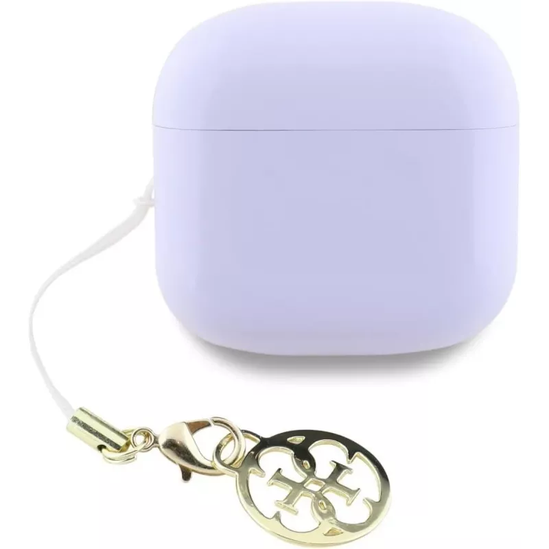 Guess Glossy Effect Printed Classic Logo & Charm TWS-oordopjes lavendel