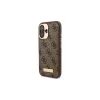 Guess GUHMP16MU4GPRW iPhone 16 Plus 6,7 inch bruine hardcase 4G Logo Plate MagSafe