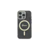 Guess GUHMP16LH4STK hardcase voor Apple iPhone 16 Pro 6,3 inch zwart IML 4G MagSafe