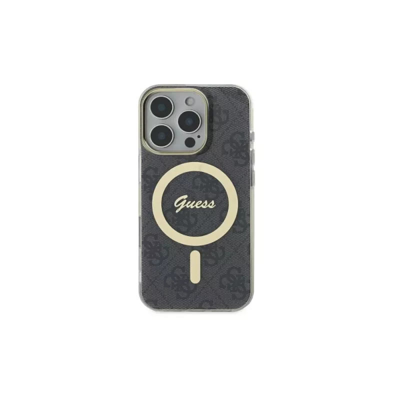Guess GUHMP16XH4STK hardcase voor Apple iPhone 16 Pro Max 6,9 inch zwart IML 4G MagSafe