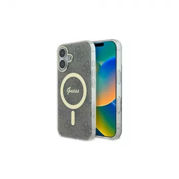 Guess GUHMP16SH4STW iPhone 16 6.1 hardcase IML 4G MagSafe bruin