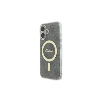 Guess GUHMP16SH4STW iPhone 16 6.1 hardcase IML 4G MagSafe bruin