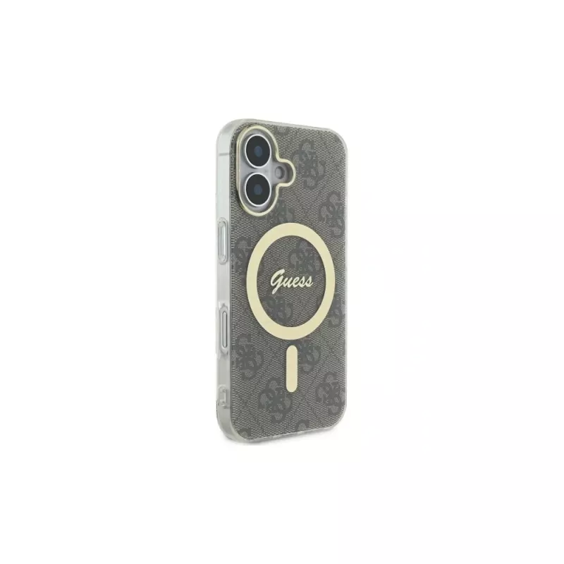 Guess GUHMP16SH4STW iPhone 16 6.1 hardcase IML 4G MagSafe bruin