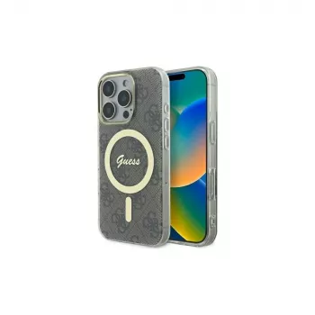 Guess GUHMP16LH4STW iPhone 16 Pro 6.3 hardcase IML 4G MagSafe bruin