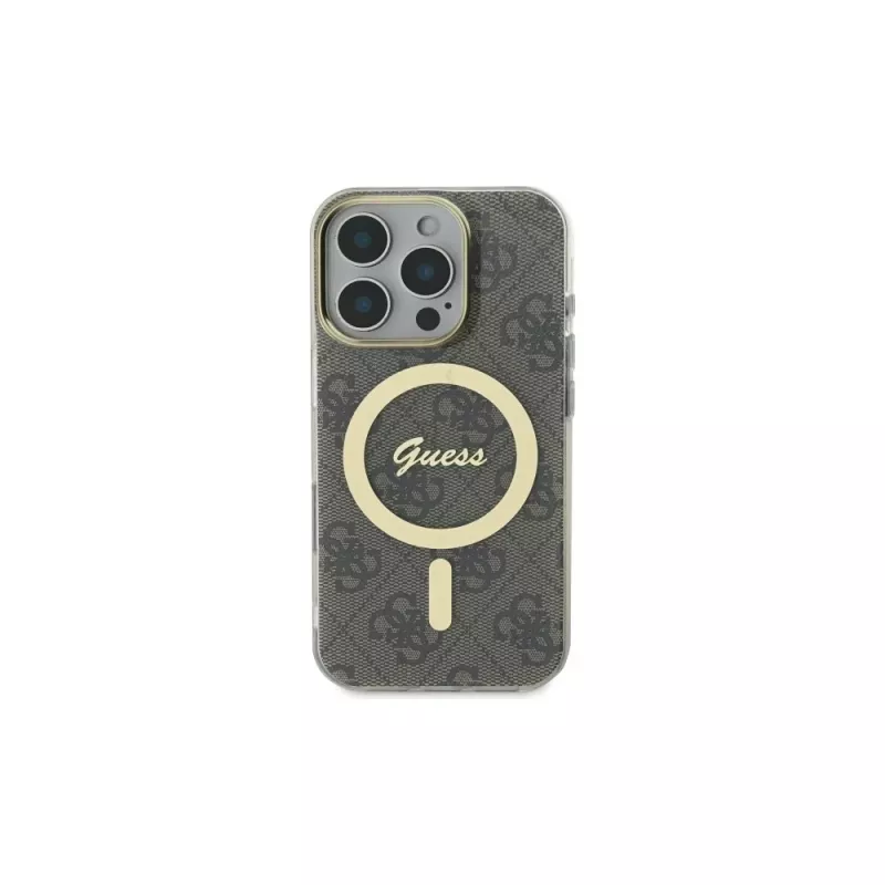 Guess GUHMP16XH4STW iPhone 16 Pro Max 6,9 inch bruine hardcase IML 4G MagSafe
