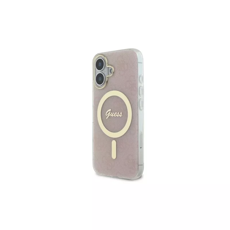 Guess GUHMP16MH4STP iPhone 16 Plus 6,7 inch roze hardcase IML 4G MagSafe