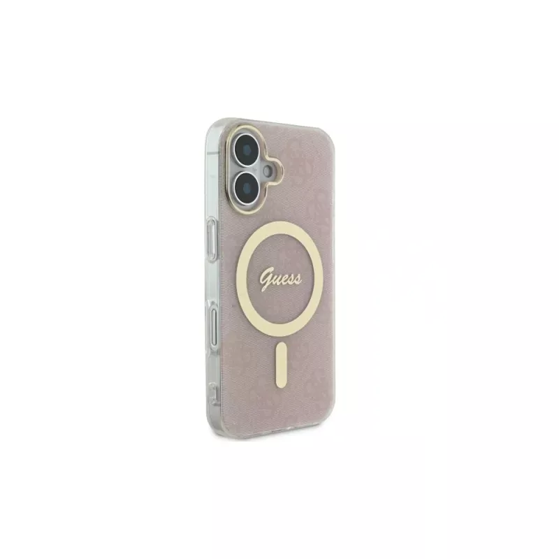 Guess GUHMP16MH4STP iPhone 16 Plus 6,7 inch roze hardcase IML 4G MagSafe