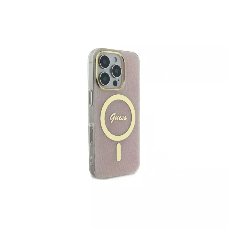 Guess GUHMP16XH4STP hardcase voor Apple iPhone 16 Pro Max 6,9 inch roze IML 4G MagSafe