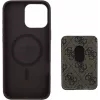 Guess 4G Stripes walletcase met MagSafe voor iPhone 16 Pro Max bruin
