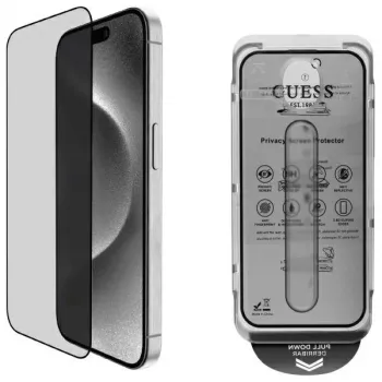 Guess GUTGP16LBOKGCIP iPhone 16 Pro 6,3 inch privacy screenprotector 2.5D Outline - gehard glas