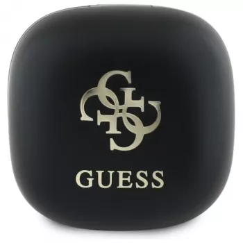 Guess GUTWSJ144ESK True Wireless Stereo Bluetooth-oordopjes met oplaadcase, zwart iriserend 4G Printed Logo