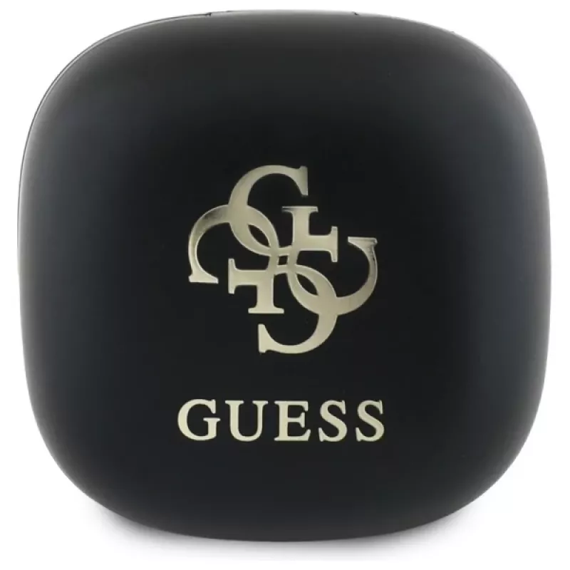 Guess GUTWSJ144ESK True Wireless Stereo Bluetooth-oordopjes met oplaadcase, zwart iriserend 4G Printed Logo