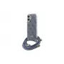 Guess GUHCP16SHC4SEB iPhone 16 6,1 inch blauwe hardcase Crossbody Cord 4G Print