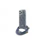 Guess GUHCP16XHC4SEB iPhone 16 Pro Max 6,9 inch blauwe hardcase Crossbody Cord 4G Print