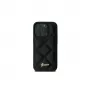 Guess GUHCP16SPSQSQSK iPhone 16 6.1 hardcase Quilted Metal Logo zwart