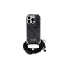 Guess GUHCP16LHC4SEK iPhone 16 Pro hardcase crossbody koord 4G print zwart