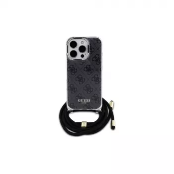 Guess GUHCP16XHC4SEK iPhone 16 Pro Max 6.9 hardcase crossbody koord 4G print zwart