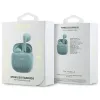 Guess Printed Classic Logo TWS Bluetooth-oordopjes met oplaadcase (turquoise)