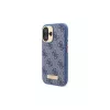 Guess GUHMP16MU4GPRB iPhone 16 Plus 6.7 blauw hardcase 4G Logo Plate MagSafe