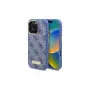 Guess GUHMP16LU4GPRB iPhone 16 Pro 6,3 inch blauwe hardcase 4G Logo Plate MagSafe