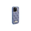 Guess GUHMP16LU4GPRB iPhone 16 Pro 6,3 inch blauwe hardcase 4G Logo Plate MagSafe