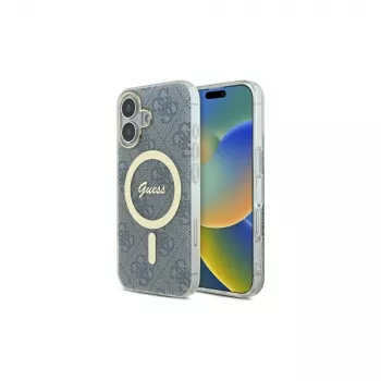 Guess GUHMP16SH4STB iPhone 16 6.1 hardcase IML 4G MagSafe blauw