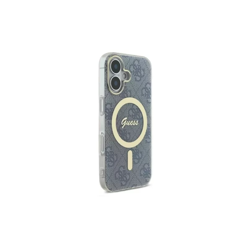 Guess GUHMP16SH4STB iPhone 16 6.1 hardcase IML 4G MagSafe blauw