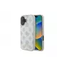 Guess GUHMP16SPGPYSH iPhone 16 6,1 inch witte hardcase Peony Script Logo MagSafe