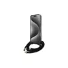 Guess crossbody koord Script MagSafe hardcase voor iPhone 16 Pro Max 6,9 inch zwart