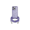 Guess GUHMP16XHCTSGNSU iPhone 16 Pro Max 6,9 inch paarse hardcase crossbody koord Script MagSafe