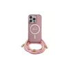 Guess GUHMP16XHCTSGNSP iPhone 16 Pro Max 6,9 inch roze hardcase crossbody koord Script MagSafe