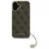 Guess GUHCP16MGF4GBR iPhone 16 Plus 6,7 inch bruine hardcase 4G Charms Collection