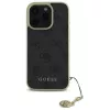 Guess GUHCP16LGF4GGR iPhone 16 Pro 6,3 inch zwarte hardcase 4G Charms Collection