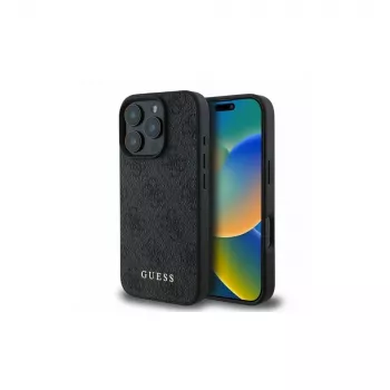 Guess 4G Classic hoesje voor Apple iPhone 16 Pro, zwart
