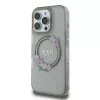 Guess GUHMP16XHFWFCK iPhone 16 Pro Max 6.9 zwarte hardcase IML Flowers Wreath MagSafe