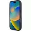 BMW Hot Stamp Leather hardcase voor iPhone 16 Pro 6,3 inch zwart