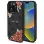 Guess GUHMP16XP4ROPEMCK iPhone 16 Pro Max 6,9 inch zwarte hardcase 4G Flowers Print MagSafe