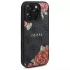 Guess GUHMP16XP4ROPEMCK iPhone 16 Pro Max 6,9 inch zwarte hardcase 4G Flowers Print MagSafe