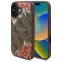 Guess GUHMP16SP4ROPEMCW Hardcase voor Apple iPhone 16 6,1 inch bruin 4G Flowers Print MagSafe