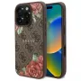 Guess GUHMP16LP4ROPEMCW iPhone 16 Pro Hardcase 4G Flowers Print MagSafe bruin