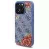 Guess GUHMP16XP4ROPEMCB iPhone 16 Pro Max 6,9 inch blauwe hardcase 4G Flowers Print MagSafe