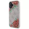 Guess GUHMP16SP4ROPEMCP Hardcase voor Apple iPhone 16 6,1 inch roze bloemenpatroon MagSafe