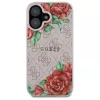 Guess GUHMP16SP4ROPEMCP Hardcase voor Apple iPhone 16 6,1 inch roze bloemenpatroon MagSafe