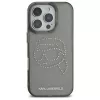 Karl Lagerfeld IML Rhinestones Karl Head Case voor iPhone 16 Pro Max (zwart)