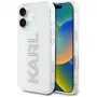 KARL LAGERFELD IML Rhinestones Logo Back Cover voor Apple iPhone 16 - transparant
