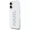 KARL LAGERFELD IML Rhinestones Logo Back Cover voor Apple iPhone 16 - transparant