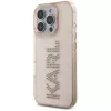 KARL LAGERFELD IML Rhinestones Logo Case voor iPhone 16 Pro roze
